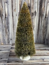 Dept 56 Christmas Village Flocked Bottle Brush Pine Tree (B) - 11.5&quot; - $9.74