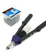 13&quot; Hand Riveter w/ 1000 pc Assorted Rivet Set Pop Nut Gun Threaded Sett... - $633.55 MXN