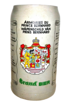 Brand Brewery Limburg Armoiries Prince Bernhard 1L Masskrug Dutch Beer Stein - £19.51 GBP