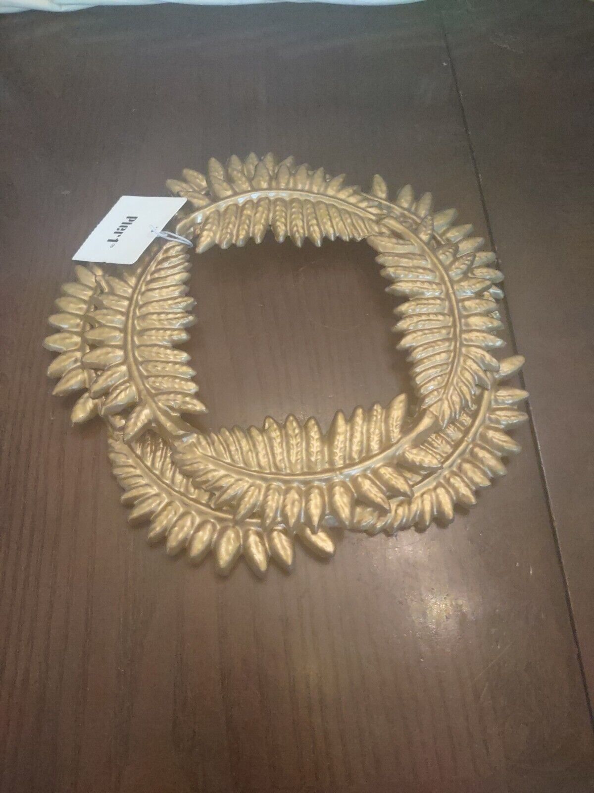 Pier 1 Gold Trivet - Brand New - $49.38