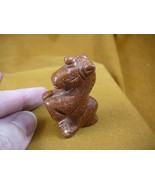 (Y-UNI-565) Orange gem UNICORN horse Figurine carving gemstone unicorns ... - €12,01 EUR