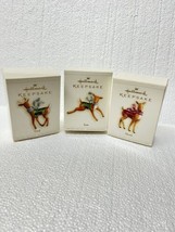 hallmark keepsake 2006 dad son mom deer Christmas ornaments - $935.17 MXN