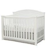 SF Home Solid Wood Convertible Crib in White - Toddler Bed Sold Separately - $10,308.56 MXN