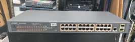 Planet GS-4210-24P2S 24 port POE Managed Gigabit Switch + SFP Boot Screen in ad - £159.87 GBP