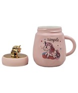 Unicorn Ceramic Mug with Lid - $10.82 CAD