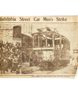 1910 Philadelphia Street Car Men&#39;s Strike Police Riot NY Evening Journal... - $736.95 MXN