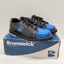 Brunswick Bowling Shoes T-Zone Black & Blue Womens 8 / Mens 6.5 EUC! - $29.60
