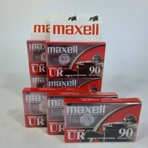 NEW (7) Pack Sealed Maxell Blank Type 1 Cassette Tapes Normal Bias UR 90 Minute - £10.89 GBP