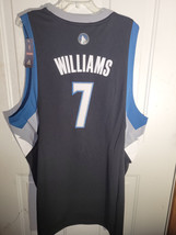 Adidas Swingman NBA Jersey Minnesota Timberwolves Derrick Williams Black... - $49.49