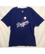 Los Angeles Dodgers &#39;47 NWT XL Blue Ball Graphic Tee Shirt Logo New 887A - £24.43 GBP