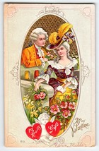 Valentine Postcard Victorian My Hearts Gift Nash Series 29 Embossed Vintage 1911 - £7.26 GBP