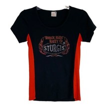 Vance Bike Wear Womens Shirt Size Small Black Orange Black Hills Sturgis... - £16.27 GBP