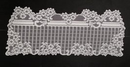 Heritage Lace Shelf Scarf 9 x 23 inches (Floral Trellis) - $17.50