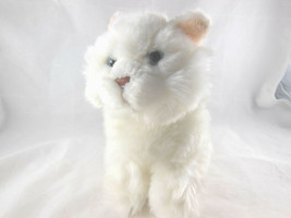Ganz Persian Cat Kitten Fluffy white haired Signature 8&quot; tall Webkins Bl... - $10.88