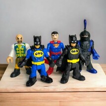 Fisher Price Lot Of 5 Imaginext 3” Super Hero Figures Dark Night Batman ... - £10.14 GBP