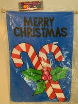 NEW! 7 Large Christmas Banners 40 X 28 Santa Joy Happy Holidays Tree Merry Flag - £46.90 GBP