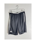Adidas Black Athletic Shorts with White Stripes Men&#39;s Size Medium - €12,85 EUR