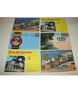 6 1950-60s Indiana Souvenir Postcard Folder Photo Sets - $17.99