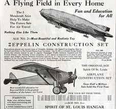 Aviation Model Construction Set 1933 Advertisement Spirit Of St Louis DWFF13 - £19.97 GBP