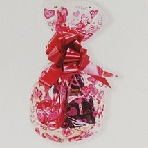 Valentines Day 5pc Cellophane Basket Bags With Pull Bow 2 Styles - 22&quot;x2... - $11.75