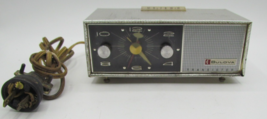 Bulova Performer Miniature Transistor Clock Radio Model 130 Series 1960s... - $24.04