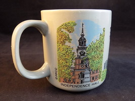 COFFEE MUG 1992 PHILADELPHIA PENNSYLVANIA GREY Porcelain Coffe Cup - $10.88