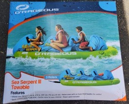 O&#39;rageous Sea Serpent III Inflatable Towable Tube 3 Riders Brand New Wat... - $233.42