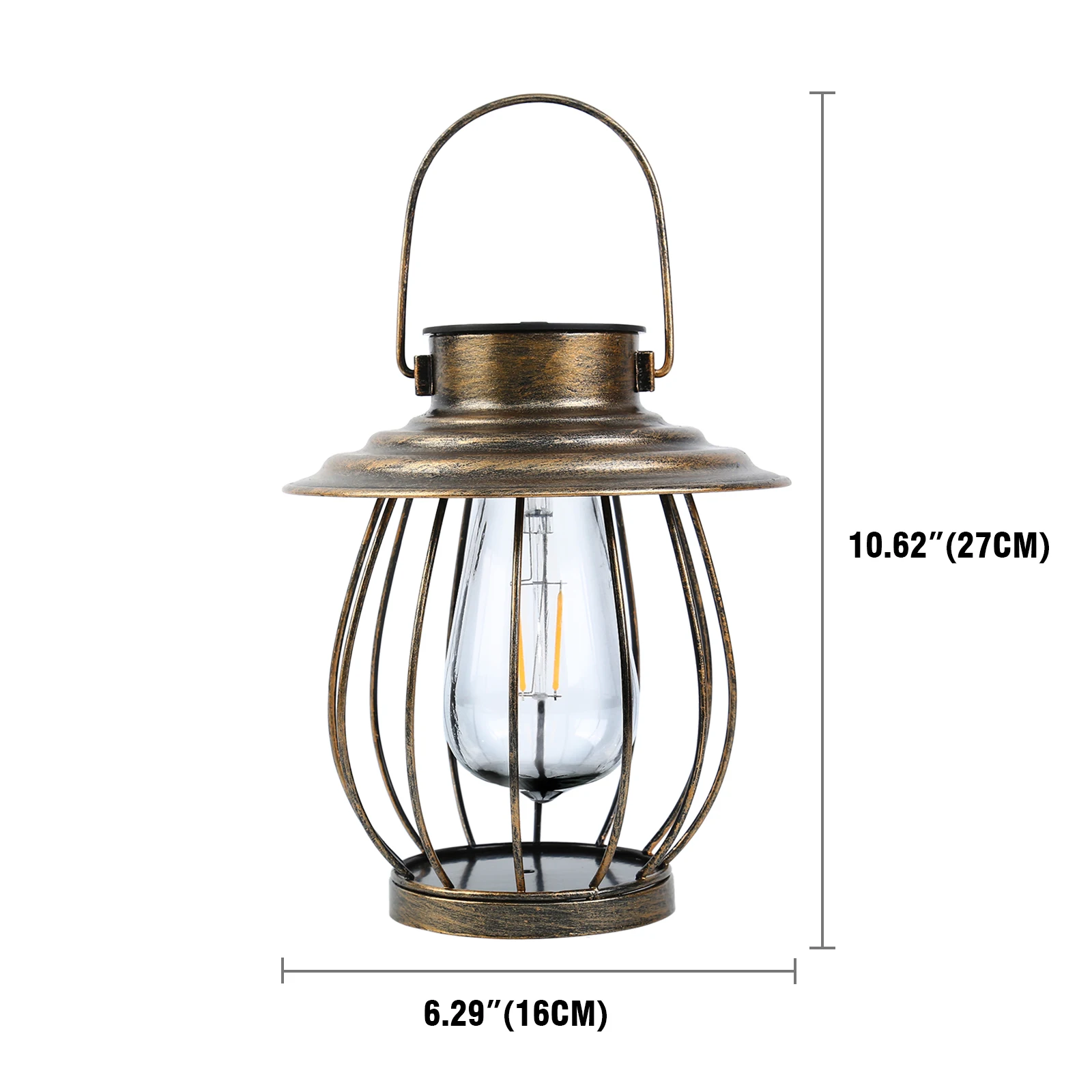 Rieyard 2pcs LED Solar Lantern Hanging Light Outdoor Yard Garden Decor Lamp Wate - £107.21 GBP