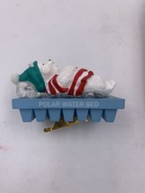 Vintage 1993 Hallmark Keepsake Clip On Ornament Water Bed Snooze Polar Bear - £6.66 GBP