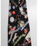 NICOLE MILLER Political Campaign Election Tie Necktie Black Multi Silk 1996 - $39.59