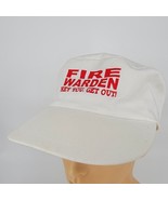 FIRE WARDEN Funny Hat - Hey You Get Out Flat Top Painter Style Cap Snapb... - $17.81