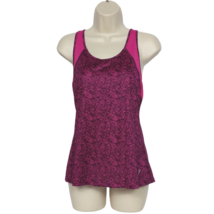 Old Navy Active Go Dry Racerback Tank Top Small Pink Floral Paisley Scoo... - €14,83 EUR