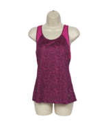 Old Navy Active Go Dry Racerback Tank Top Small Pink Floral Paisley Scoo... - $24.45 CAD