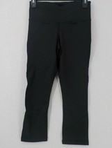 Kirkland Signature Ladies Leggings SZ S Reflective Crop Tight Black Bottoms - £9.43 GBP