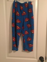 Superman Boys Fleece Pajama Lounge Pants Sleep Size 8 - £32.44 GBP