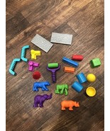 Sands Alive! Deluxe Mold Set Complete 20 Pieces Safari Castle Geometric - $11.50