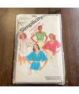 Simplicity 5116 Vintage Sewing Pattern 1981 Pullover Tops - $12.66 CAD