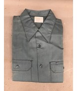 NOS Vintage Big Mac J.C. Penny Rugged Twill Men’s Large Work Shirt - $1,395.16 MXN