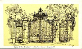 Ruth Rhoads Lepper Gardiner The Breakers Gate NEWPORT Ri Cartolina Q18 - £11.35 GBP