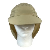Vtg 80 90s Broner Blank Long Bill Ear Neck Flap Safari Bush Fishing Hat ... - £30.00 GBP