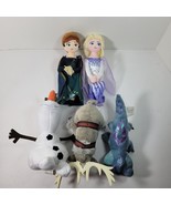 Disney Frozen Plush Doll Anna Elsa Sven Olaf Bruni NWOT Set 5 Just Play ... - $33.65