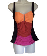 Venus Slimming Swimsuit Tankini Orange, Red, Black &amp; Pink SZ 10 - $27.40 CAD