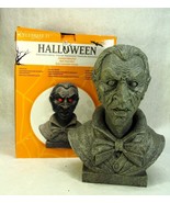 VAMPIRE DRACULA BUST HALLOWEEN DISPLAY W/LIGHT UP EYES AND MOVEMENT CELE... - $275.74 CAD