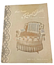 Hand Crochet Patterns Book by Royal Society Chair Sets Runners 1945 No 5 Craft - $12.07