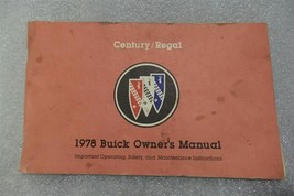 Buick Century Regal 1978 Owners Manual 14665 - £13.22 GBP