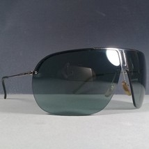 Yves Saint Laurent YSL 2198/S Rare Silver/Green Half Rim Wrap Sunglasses - £99.91 GBP