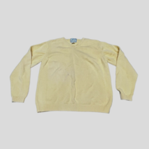 Pendleton Originals Sweater Yellow Medium Vintage Mens Ribbed V neck READ - £14.35 GBP