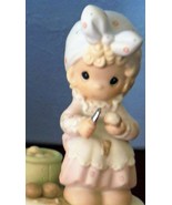 Always Take Time To Pray Precious Moments Figurine PM952 Girl Peeling Po... - £14.38 GBP