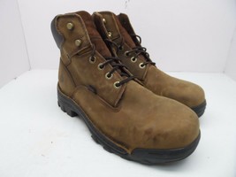 Wolverine Men&#39;s Durbin Waterproof Steel Toe Brown Boots Brown Size 11.5M - £44.82 GBP