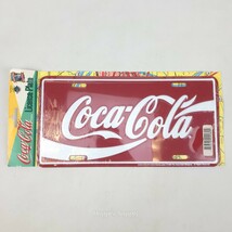 Coca Cola License Plate Coke New Sealed 1998  - $19.79